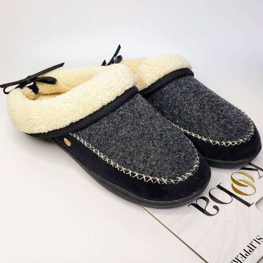 NWT Kooba Folded Ankle Slippers Soft Sherpa Lined‎ Small Size 5 to 6